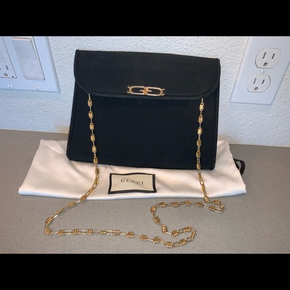 gucci black evening bag